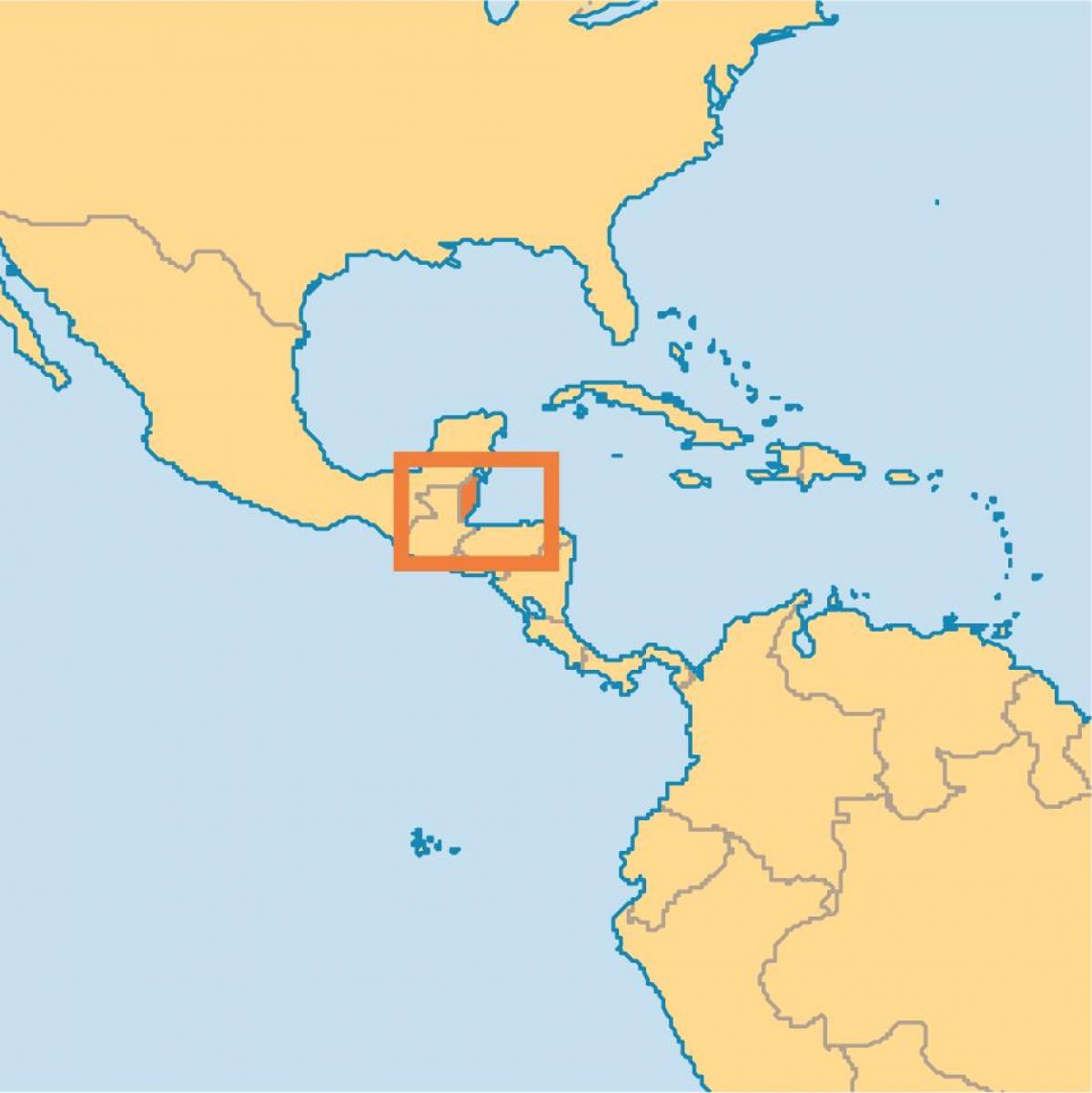 Belize plassering på verdenskartet