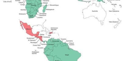 Kart over Belize malaria 