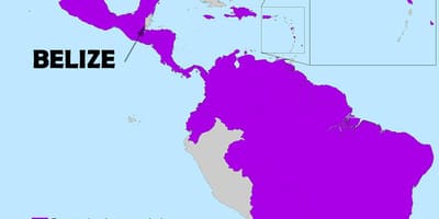 Kart over Belize zika